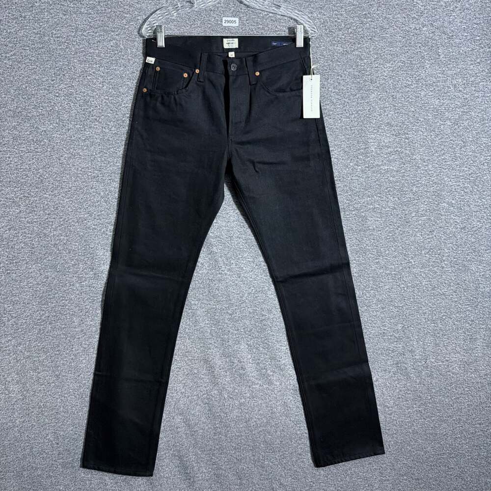 NWT Citizens Of Humanity Men's Size 30 Black Core Slim Straight Leg Jeans
